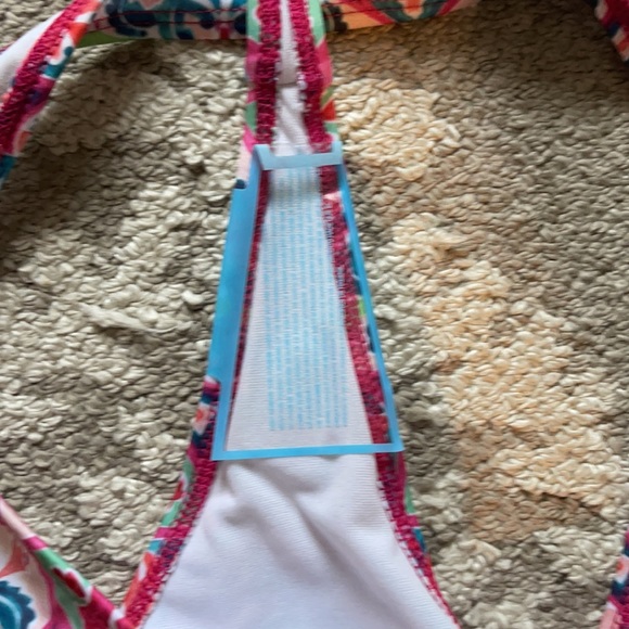 ASOS Pink Mosaic Thong Bikini Bottom - Picture 4 of 4